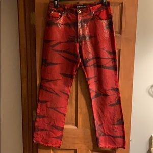 Express animal print jeans